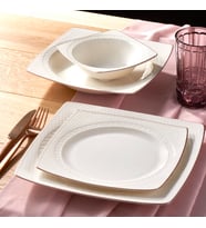 GÜRAL PORSELEN Bonenjoy 8 Parça 2 Kişilik Bone Yemek Takımı - Copper Bakır