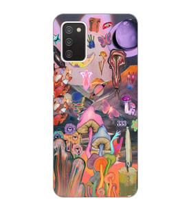 Samsung Galaxy A02S Uyumlu Aesthetic Desenli Şeffaf Telefon Kılıfı