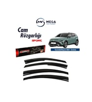 Cam Rüzgarlığı Hyundai Bayon 2021- Sonrası ile uyumlu (Siyah)