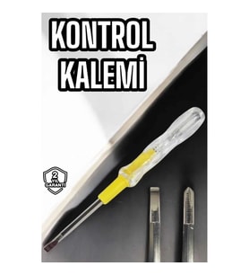 Mey İthalat® Test Cihazı Kontrol Kalemi Çift Başlıklı Şeffaf Elektrik Testi
