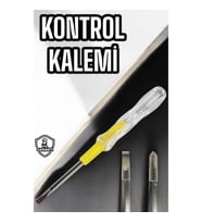 Mey İthalat® Test Cihazı Kontrol Kalemi Çift Başlıklı Şeffaf Elektrik Testi