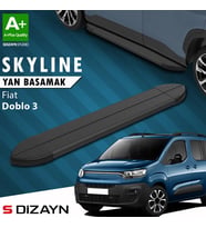 Fiat Doblo 3 Kısa Şase Skyline Siyah Yan Basamak 203 Cm 2023 Üzeri A+ Kalite