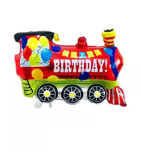 Tren Şekilli Happy Birthday Folyo Balon 1 Adet