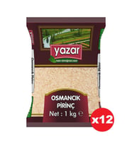 Yazar Osmancık Pirinç 1 Kg. x 12 Adet