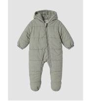 LCW baby Haki Kapüşonlu Erkek Bebek Astronot Mont