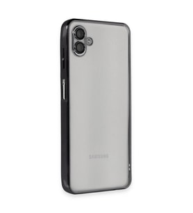 Samsung Galaxy A04 Kılıf Razer Lensli Silikon - Siyah
