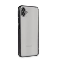 Samsung Galaxy A04 Kılıf Razer Lensli Silikon - Siyah