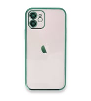 Iphone 12 Kılıf Razer Lensli Silikon - Yeşil