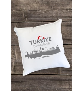 Türkiye Cumhuriyeti Tasarımlı Yastık