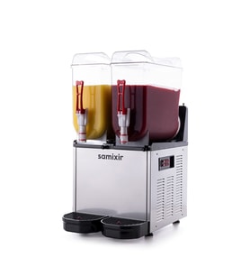 Samixir Twin Çiftli 12+12 Lt Slush Buzlaş Karlamaç Makinesi SLUSH-24-I