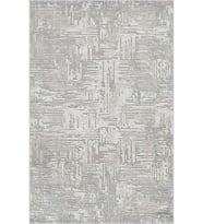 Eliana Home Baskılı, Yıkanabilir Kaymaz Taban Salon Halısı LNA0602 100x150 cm (Gri)