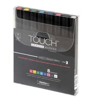 TOUCH OPAQUE SU BAZLI MARKER KALEM 0.8-1.3mm - FINE PACK 8 RENK - SH8615003-2001