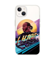 Iphone 14 Plus Uyumlu Lewis Hamilton Tasarımlı Şeffaf Telefon Kılıfı