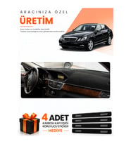 MERCEDES W212 (2010-2013) Uyumlu Torpido Koruma Örtüsü Oto Kılıfı - Siyah