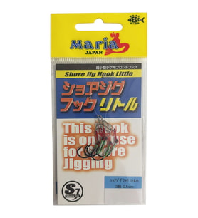 Maria Shore Jig Hooks Little 5 Adet LRF Asist İğne 3 no