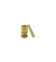 KÜÇÜK BOY  AHŞAP HAVAN SARIMSAK DÖVECEK Ç: 6CM--D: 4CM--Y: 8.8CM FİLELİ AMBALAJ (5343)