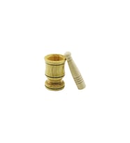 KÜÇÜK BOY AHŞAP HAVAN SARIMSAK DÖVECEK Ç: 6CM--D: 4CM--Y: 8.8CM FİLELİ AMBALAJ (5343)