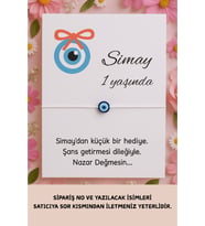 Çocuk Mevlid Nazar Bileklik - 12 Adet - Mevlid Hediyesi - Hoşgelldin Bebek Hediye - Doğumgünü Hediye
