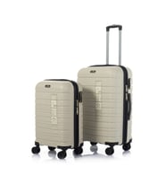 Hotowa Gold PP Valiz 8010 Ekru TSA Kilitli İkili Set