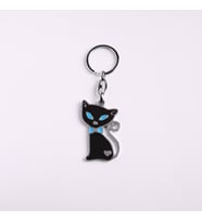 SİYAH KEDİ FİGÜRLÜ ANAHTARLIK-ANAH623