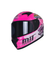 Motosiklet ve Bisiklet Mini Çocuk Kaskı Full Face Ce Sertifikalı Child Motor Kask Pink (Pembe)