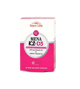 New Life Mena K2+D3 Takviye Edici Gıda 30 Kapsül