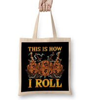 This Is How I Roll RPG Tabletop Gaming Dice Pun Bez Çanta Uzun Saplı