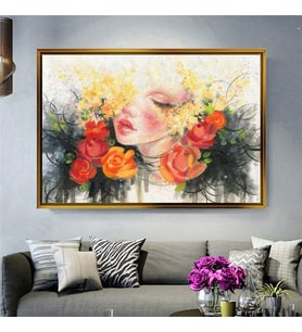 Altın Çerçeveli dekoratif tablo a148 (Gold)