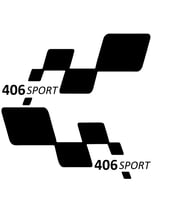 406 sport Etiket Yapıştırma 30cmx11cm MMD136