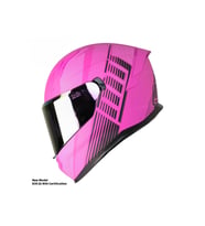 Motosiklet Kadın Kaskı 22.R06 Sertifika Güneş Vizörlü Fiber Kask Full Face Motor Kask Furchsia Lady