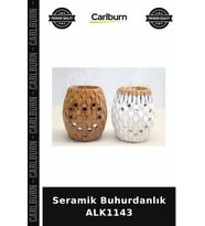 Özel Üretim Aromaterapi Dekoratif Uçucu Yağ Koku Seramik Buhurdanlık ALK1143