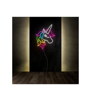 Unicorn Figürlü Neon Tabela