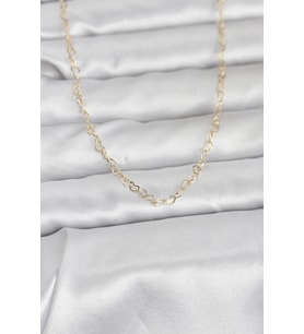 CM 14K Gold Renk Kalp Zincirli 60 cm Kadın Kolye 5886 - HPSBYI3418-1290
