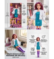 Çeketli Parlak Elbiseli Bebek 30 Cm Model Oyuncak Bebek Model Bebek
