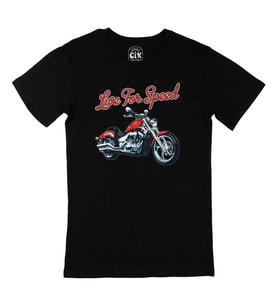 Live For Speed Motor Siyah Tişört
