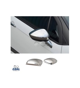 Citroen C4 Krom Ayna Kapağı 2010-2015 Uyumlu Paslanmaz Çelik (Gümüş)