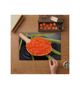 Kırmızı Havyar Tasarımı 240 parça Ahşap Puzzle Ahşap Kutuda MP04115