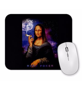 Mona Galaxia Fire Mouse Pad