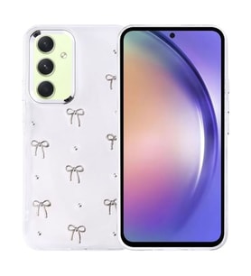 Coverzone Samsung Galaxy A54 ile uyumlu K?l?f Airbag K�?eli 2mm Kamera �?k?nt? Korumal? Simli ?effaf Bask?l? Z-Kutup Kapak Fiyonk