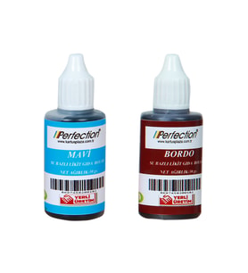 Perfection CHEF 2'li Sıvı Su Bazlı Likit Gıda Boyası Bordo Mavi 2 X 30 gr.