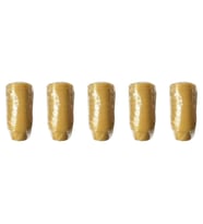 Omeyva Renkli Sert Mika Plastik Kristal Bardak - Altın - 6 Oz / 180 CC - 125 Adet