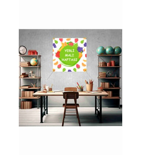 Yerli Malı Haftası Temalı Fotoğraf Panosu Branda 100x100