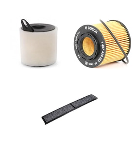 Bosch Filtre Bakım Seti BMW 1 SERİSİ E81 E87 120 i Benzinli 2004-2010 Hava + Yağ f. + Polen Filtre Sardes