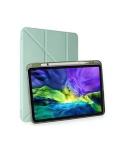 iPad Air 4 10.9 Kılıf Kalemlikli Mars Tablet Kılıfı - Açık Yeşil