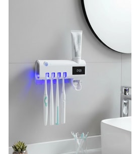 Sensörlü Uv Sterilize Fırçası Tutucu Macun Sıkma Aparatı