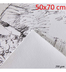 Canson 1557 Dessin JA Beyaz Resim/Çizim Kağıdı 200 gr. 50x70 cm. 10 Adet 