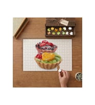 Meyveli Tartoletler Tasarımı 240 parça Ahşap Puzzle Ahşap Kutuda MP01690