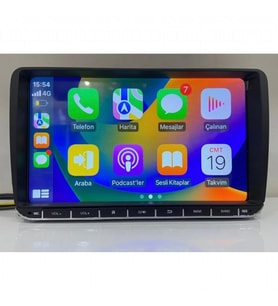 VOLKSWAGEN 9'' UYUMLU ANDROİD CARPLAY 2/32 MULTİMEDYA QLED EKRAN AHD GERİ GÖRÜŞ KAMERA FANLI PRO SER