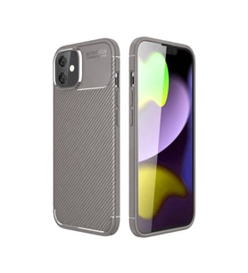 Iphone 11 Kılıf Auto Focus Karbon Kapak - Gri