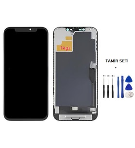 Tkgz - iPhone 12 PRO MAX Uyumlu Lcd Ekran Dokunmatik -A- Kalite (GX MARKA) + TAMİR SETİ